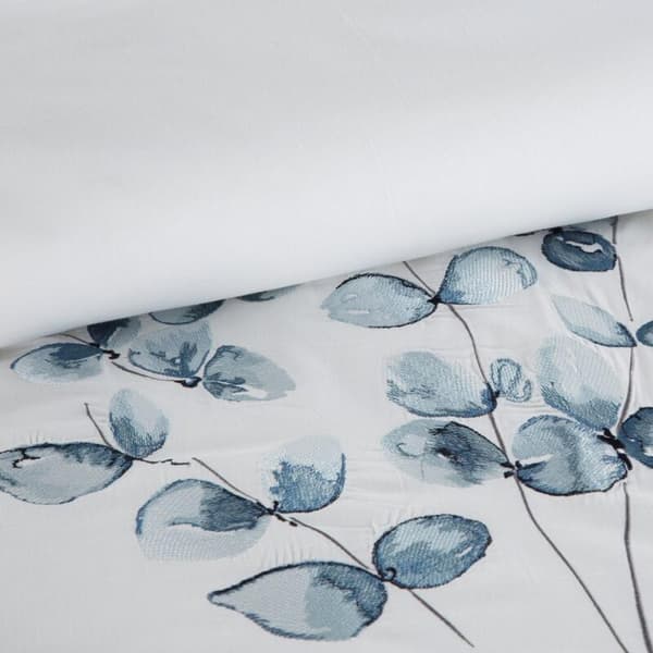 SATIN SENGE SÆT BRODERI 160 X 200 CM HVID