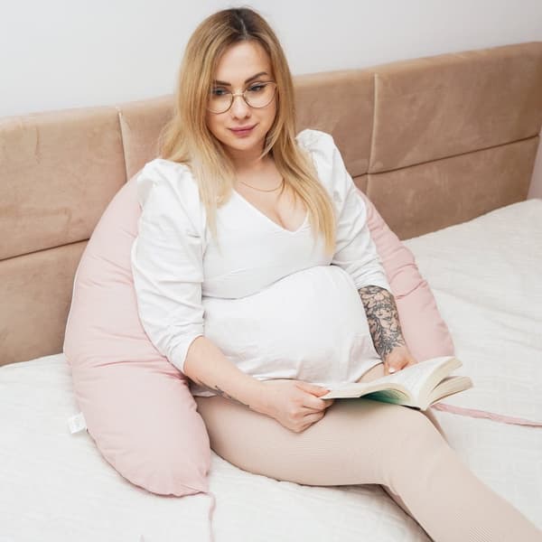 Side Sleeper tyynynpäällinen 190 cm ja johdot - Tyynyliina vetoketjulla Comfort-tyynyliina vartalotyynylle Dirty Pink