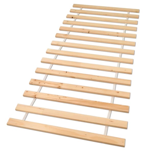 Rullstomme 70x200cm lamellram - rullande lamellram 14 träribbor Rullstativ 70x200 cm granträ vuxen och barnsäng ojusterbar