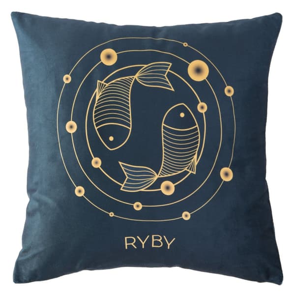 Dekorativt örngott ZODIAC/FISCES/40x40 (kampanj)