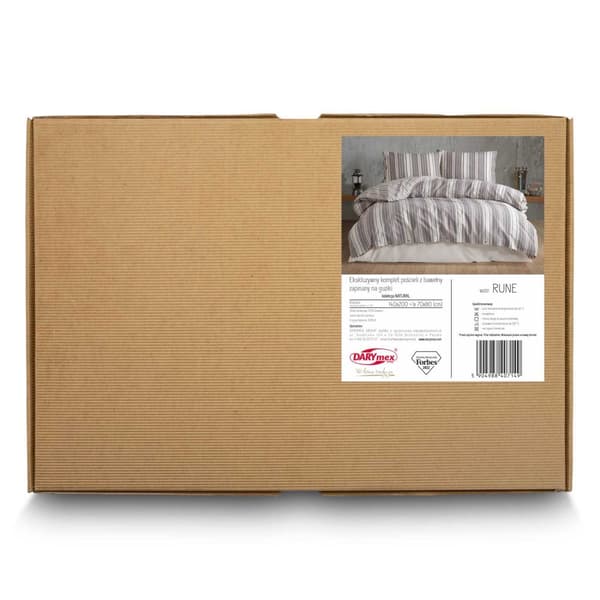 Bomuldssengetøj RUNE/140x200 +1x70x80(P) NATURLIG (kampagne)