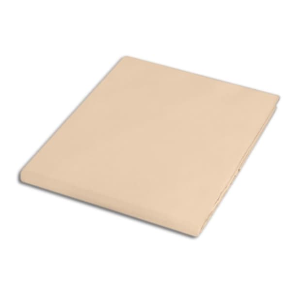 Bomull satin lakan ljus beige 044/160x220