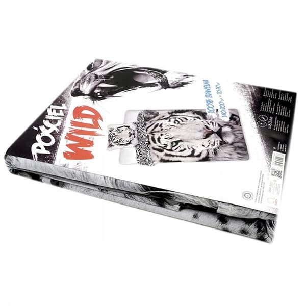 Bomuld sengetøj 140x200+1p70x90 Dyr Tiger