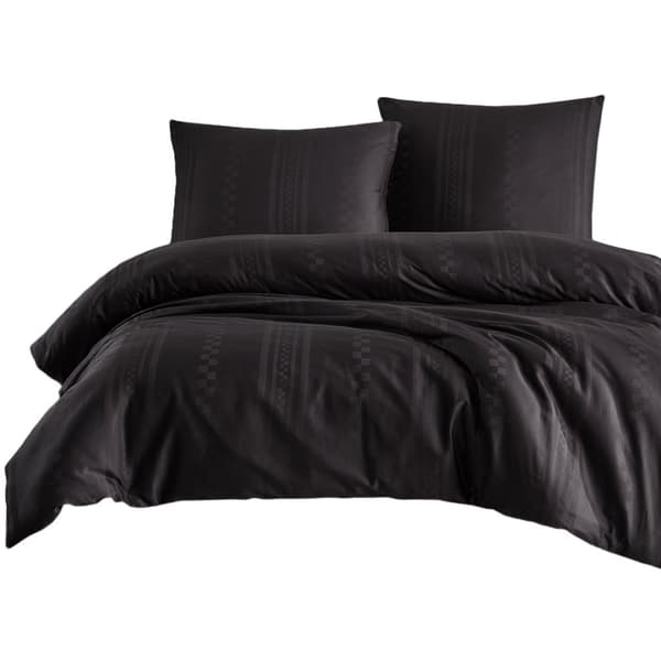Puuvillasatiiniset vuodevaatteet CAPITAL ANTHRACITE/140x200+1kpl. 70x80 EXCLUSIIVINEN