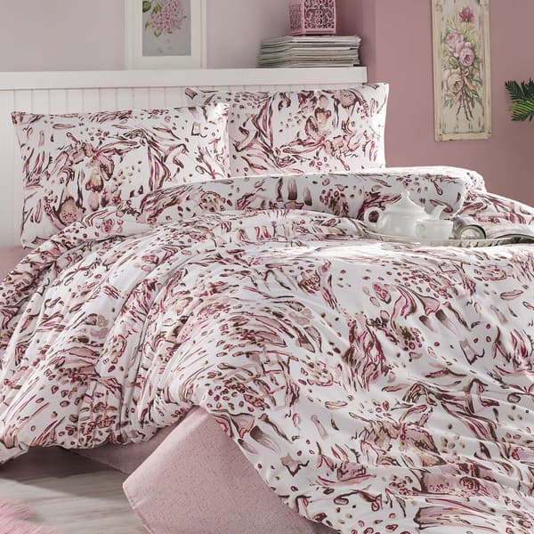 Puuvillaiset vuodevaatteet TAVRA PINK/160x200 COTTONLOVE EXCLUSIVE