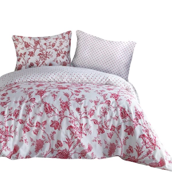 Puuvillasatiini vuodevaatteet (P) ROSE BLANC/220x200 LUXURY