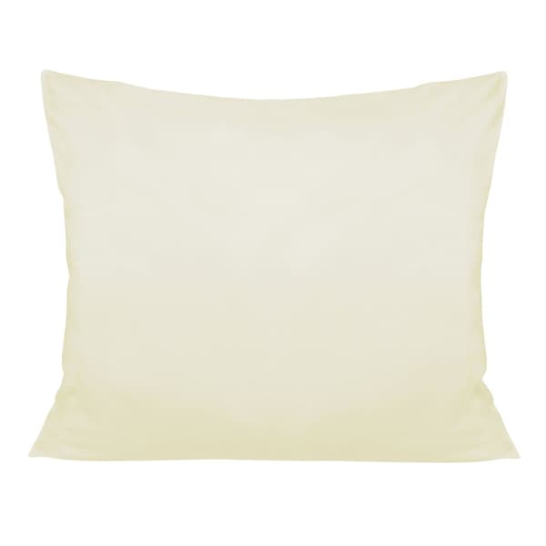 Pudebetræk satin bomuldscreme 155/70x80.