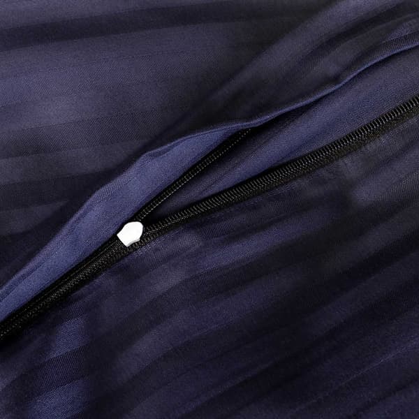 Bomuldssatin sengetøj CIZGILI NAVY BLUE/140x200+1stk. 70x80 EKSKLUSIVT