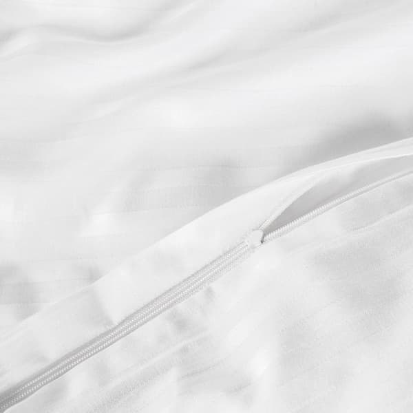 Puuvillasatiinivuodevaatteet CIZGILI WHITE/140x200+1kpl. 70x80 EXCLUSIIVINEN