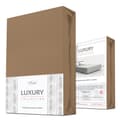 Miniatyrbillede 1 af 7: Jersey elastan lagen med elastik 54 BRAUN/BRUN/90x200x30