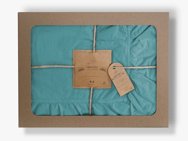 Puuvillaiset vuodevaatteet MINERAL BLUE/160x200(P) KIVIPESU