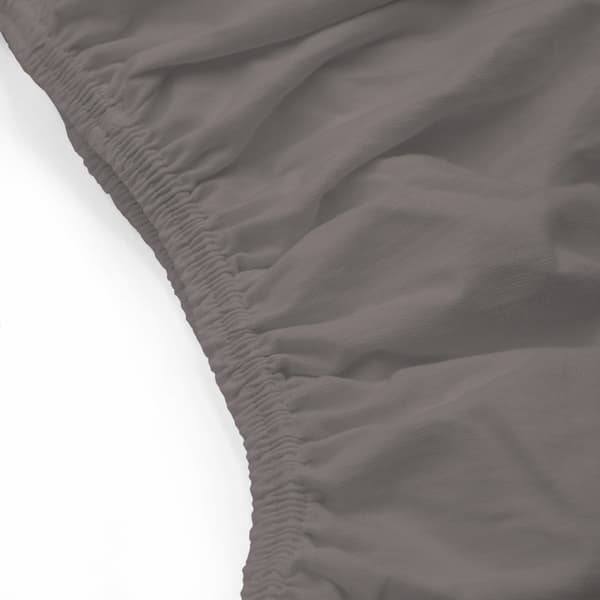 Jersey elastaanilevy kuminauhalla ANTRASIITTI/ANTRASIITTI/180x200x30