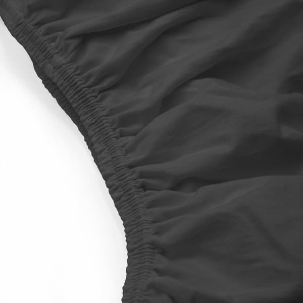 Jersey elastanlakan med resårband SVART/SVART/90x200x30