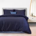 Pikkukuva 1 / 5: Puuvillasatiiniset vuodevaatteet DARK NAVY 026/180x200