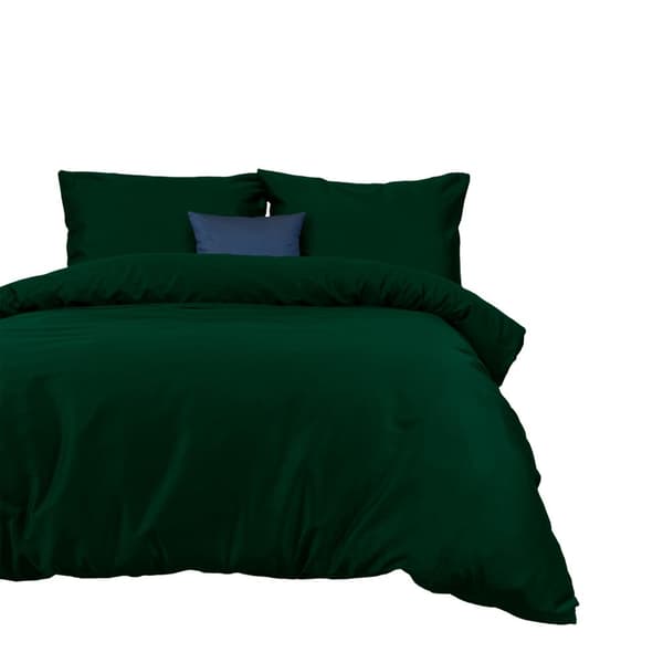 Bomuld satin sengetøj FLASKE GRØN 036/180x200