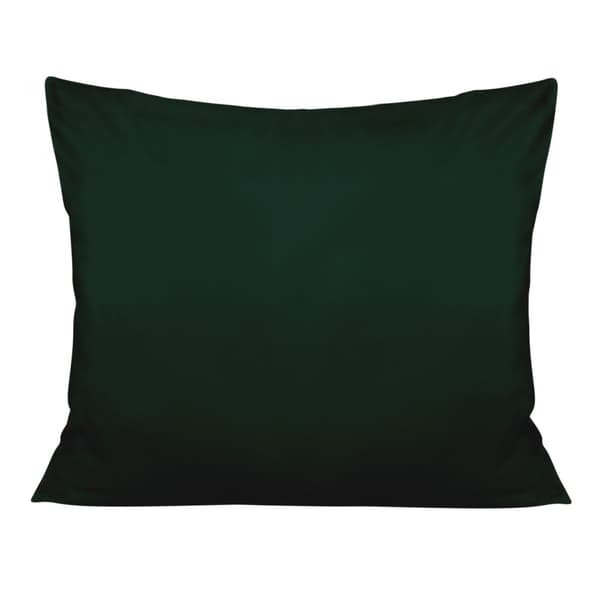Örngott i bomullsatin, flaskgrönt, 036/70x80.