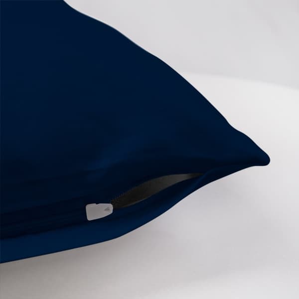 Örngott satin bomull, mörk marinblå, 026/70x80.