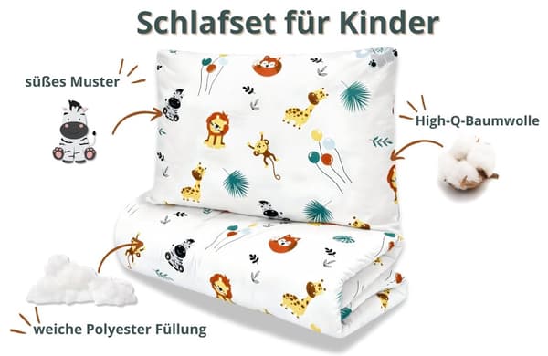 Käsintehdyt lasten peitot 120 x 90 cm - lasten pussilakasetti tyynyillä lasten peitto tyynyillä lastentarhan peitto puuvillasafari