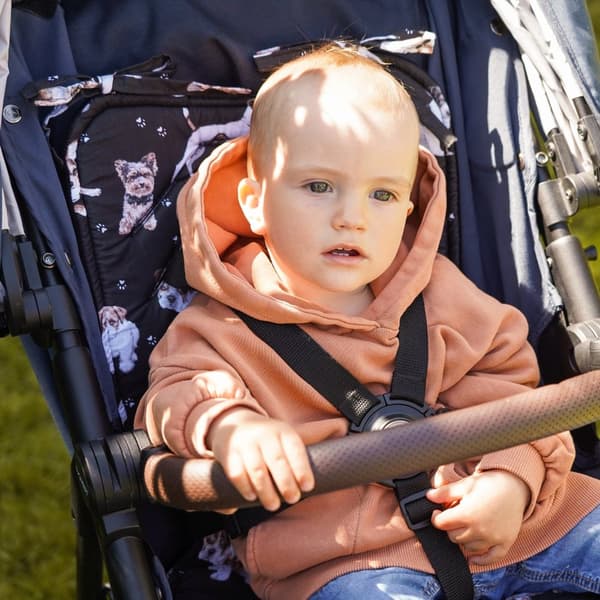 Sittöverdrag barnvagn buggy-insats - sittinsats för barnstolsdyna andas universal 75 x 35 cm hund