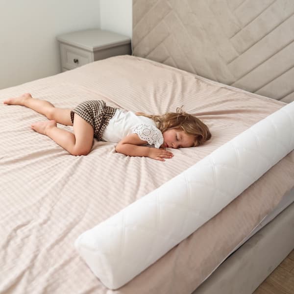Fallskydd för sängstänger sängskydd säng barnsäng resårmadrass - 132 cm barnsäng kantskydd för alla sängar babysäng orm säng spaltfyllare resa fallsky