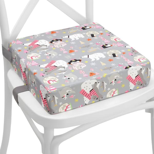 Selestol barnestol selepude børnestol - 33x33x8cm - selepude udendørs og indendørs selepude sæde reduktion boostapak til rejse højstol dyr grå