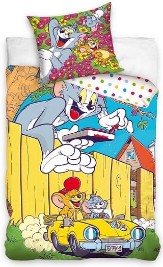 Tom & Jerry Sängkläder 150 x 210 cm - 100 procent bomull