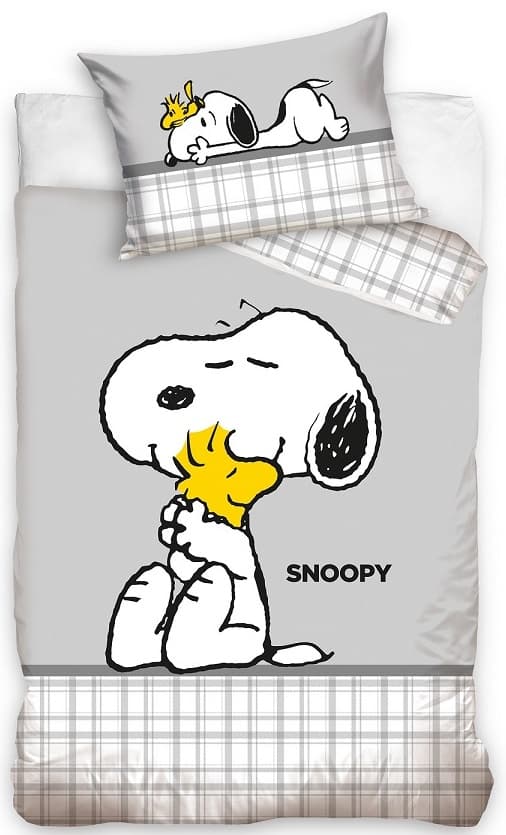 Snobben / Snoopy Junior Sängkläder 100x135 cm - 100 procent bomull