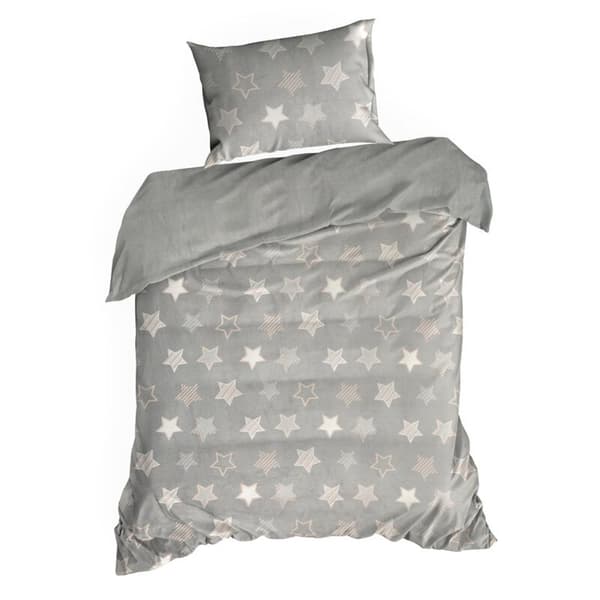 FLANO 4 bäddset 200 X 220 CM SILVER