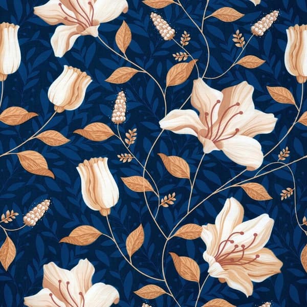 NIKA 48 SATIN SENGE SÆT 220 X 200 CM MARINEBLÅ