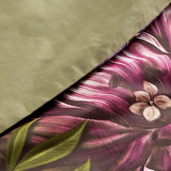 NIKA 45 SATIN SENGE SÆT 140 X 200 CM OLIVE