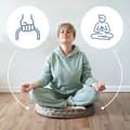 Pikkukuva 3 / 11: Lattiatyyny jooga tyyny istuintyyny pyöreä meditaatiotyyny XL puutarha ulkotyyny jooga ja meditaatio iso lattiatyyny parvekkeelle ja lastenhuoneeseen