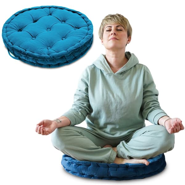 Lattiatyyny jooga tyyny istuintyyny pyöreä meditaatiotyyny XL puutarha ulkotyyny jooga ja meditaatio iso lattiatyyny parvekkeelle ja lastenhuoneeseen