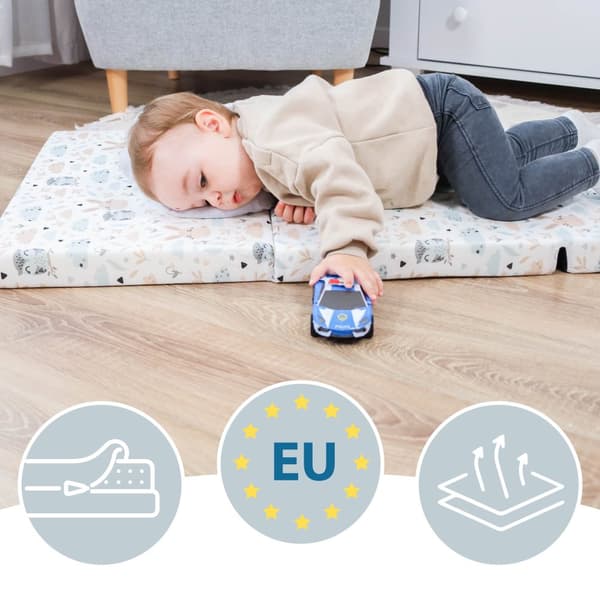 Rejseseng Madras Foldbar - Tyk Foldbar Madras til Baby Foldemadras Børn Madras Rejseseng