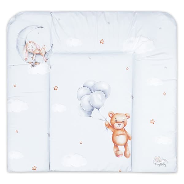 Skötunderlägg skötbordsmatta skötunderlägg skötmatta vattentät skötunderlägg mjuk Teddybär 85 x 72 cm