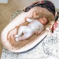 Miniatyrbild 10 av 11: Kant för barnvagnar - överdrag till babybadbo barnvagnstillbehör set 3 stycken med kudde och muslinmadrass