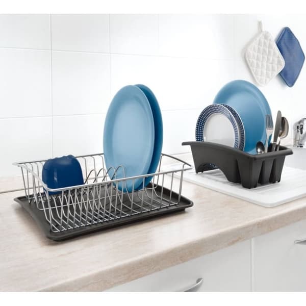 Metaltex Aquatex Plus Sinatra Design Drainer Antracit/Sølv