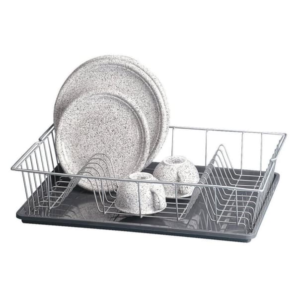 Metaltex Colonia Drainer 48x30 cm Silver/Grå