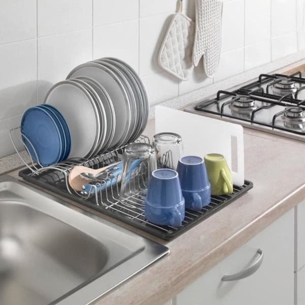 Metaltex Diskställ Wingtex 51x31 Cm Antracit/silver 2-delat