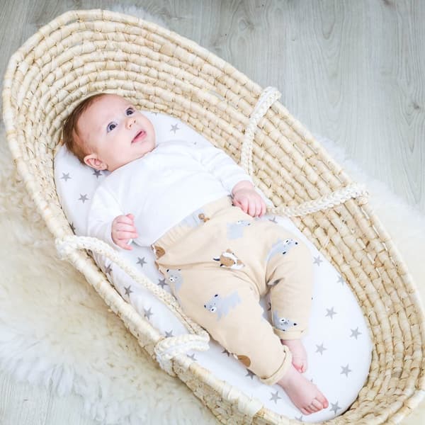 Lakan babyskyddslakan set om 3: 2x lakan + 1x vattentätt madrassskydd - babysängtillbehör för spjälsäng, sidosäng, säng