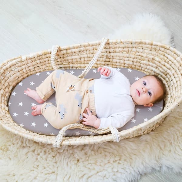 Lakan babyskyddslakan set om 3: 2x lakan + 1x vattentätt madrassskydd - babysängtillbehör för spjälsäng, sidosäng, säng