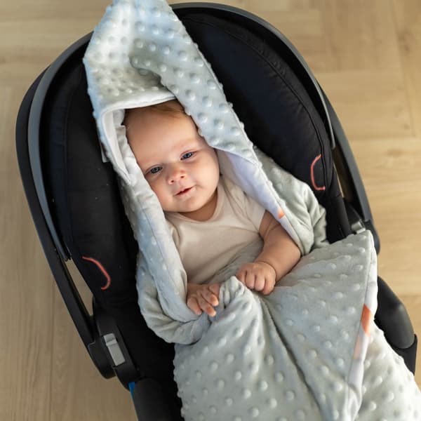 Wrap filt barnstol filt barnvagn - universal baby baby filt för barnvagn bilbarnstol året runt filt bomull