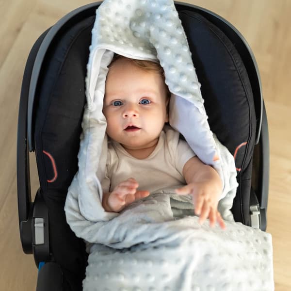 Wrap filt barnstol filt barnvagn - universal baby baby filt för barnvagn bilbarnstol året runt filt bomull
