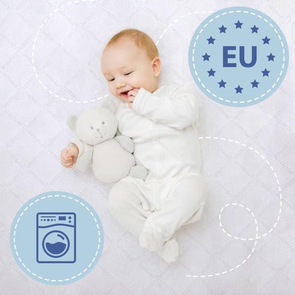 Överdrag till babymadrass resebäddmadrass resemadrass till babysäng skummadrass barnmadrass