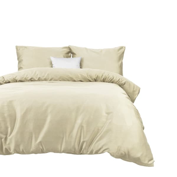 Sängkläder i bomull satin CREAM 155/160x200