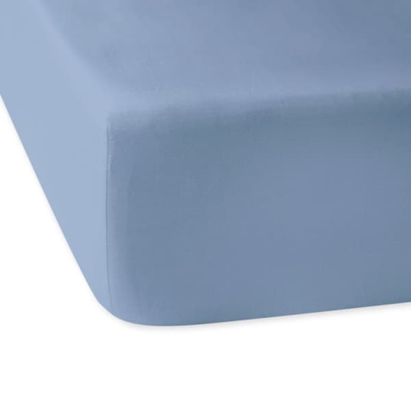 Bumpen bomuld satinblå 009/140x200