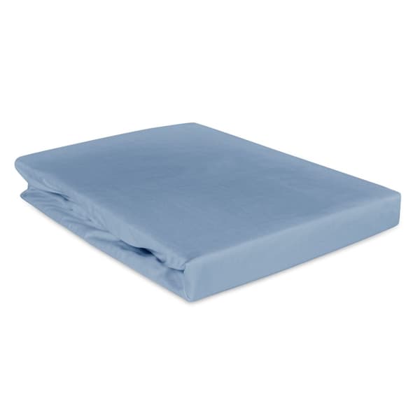 Bumpen bomuld satinblå 009/140x200
