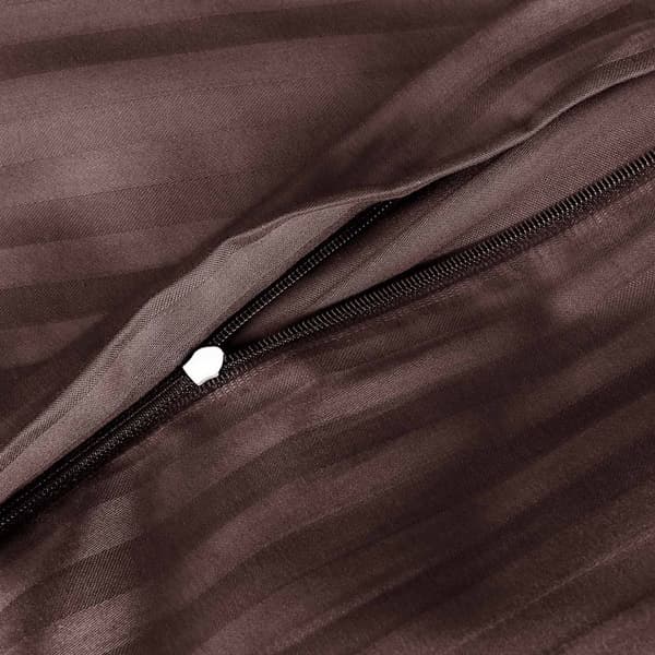 Puuvillasatiinivuodevaatteet CIZGILI BROWN/160x200 EXCLUSIVE