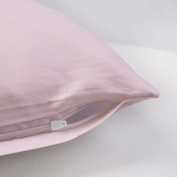 Pudebetræk satin bomuld pink 006/40x40.