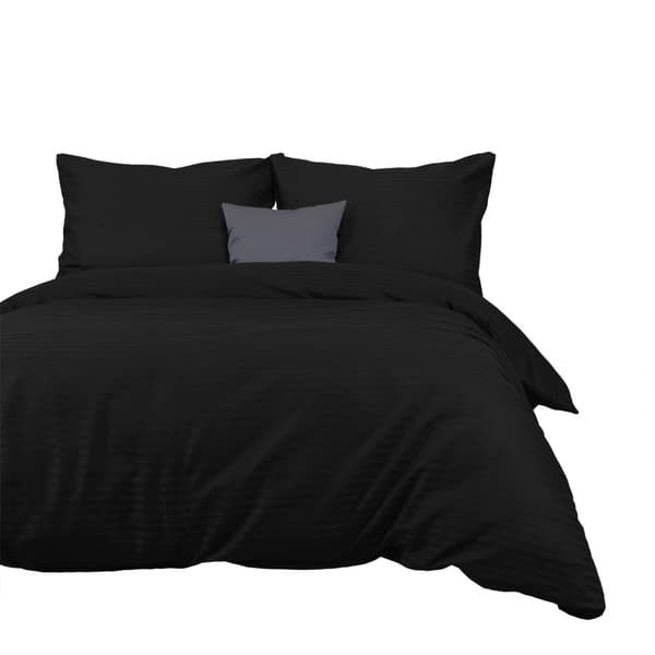 Sängkläder i bomull satin CIZGILI SVART/180x200 EXKLUSIVT
