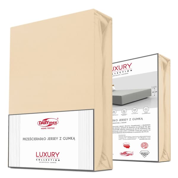 Fitting sheet jersey elastan 26 SAND/140x200x30